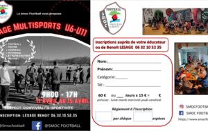 STAGES  FEMININ ET MASCULIN  DU 11 AU 15 AVRIL 2022