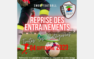 🔴⚫ Le planning de reprise de l'entrainement toutes catégories