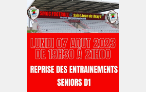 🔴⚫ Reprise de l'entraînement pour nos Séniors D1 ! 