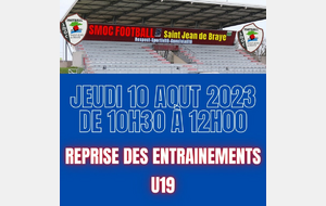 🔴⚫ Reprise de l'entraînement pour nos U19 ! 