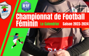 LE CALENDRIER Saison 2023-2024 R1 Féminines (cliquez sur la photo pour le téélécharger en PDF)