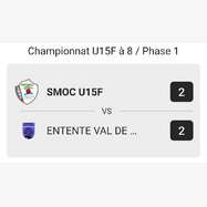 Championnat 	U15 F A 8 / Phase 1